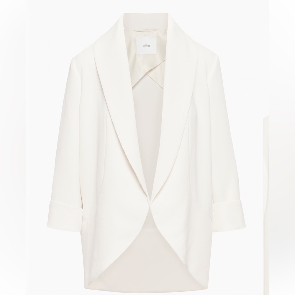 Aritzia Wilfred White Modern Blazer